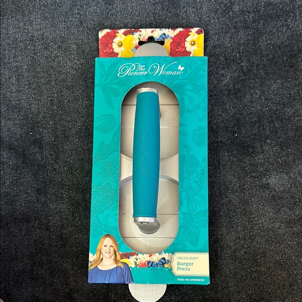 The Pioneer Woman Turquoise Burger Press